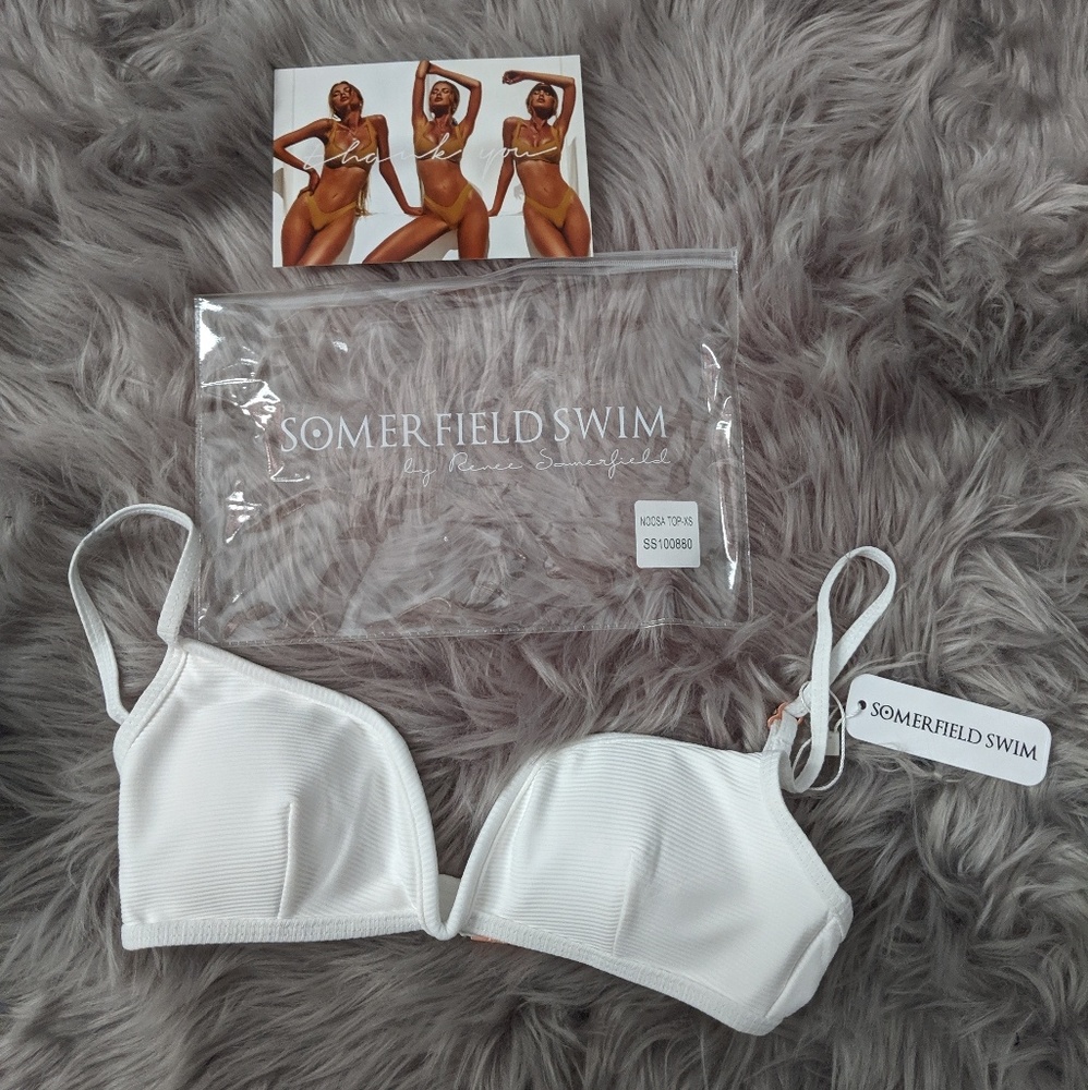 XS Somerfield Swim white Noosa Top (Seasalt color)